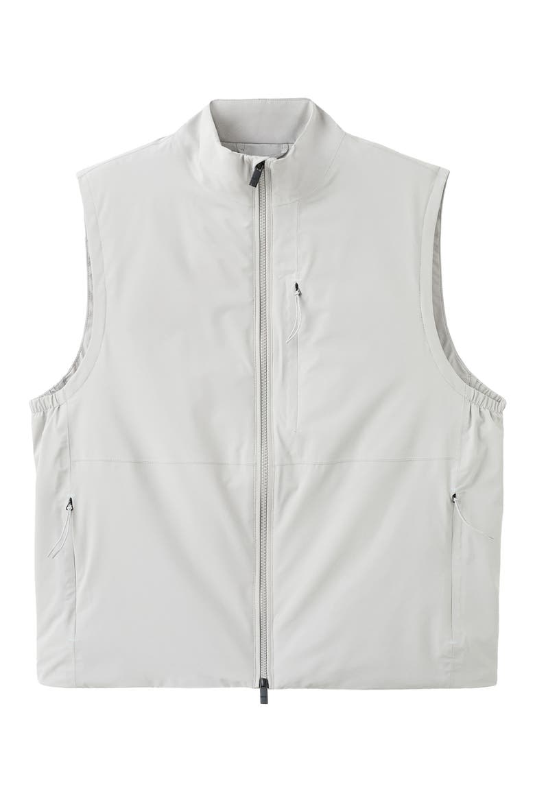Packable Water Repellent Vest, Alternate, color, ICE GREY