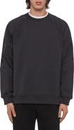 Helmut Lang Patch Moto Crewneck Sweatshirt