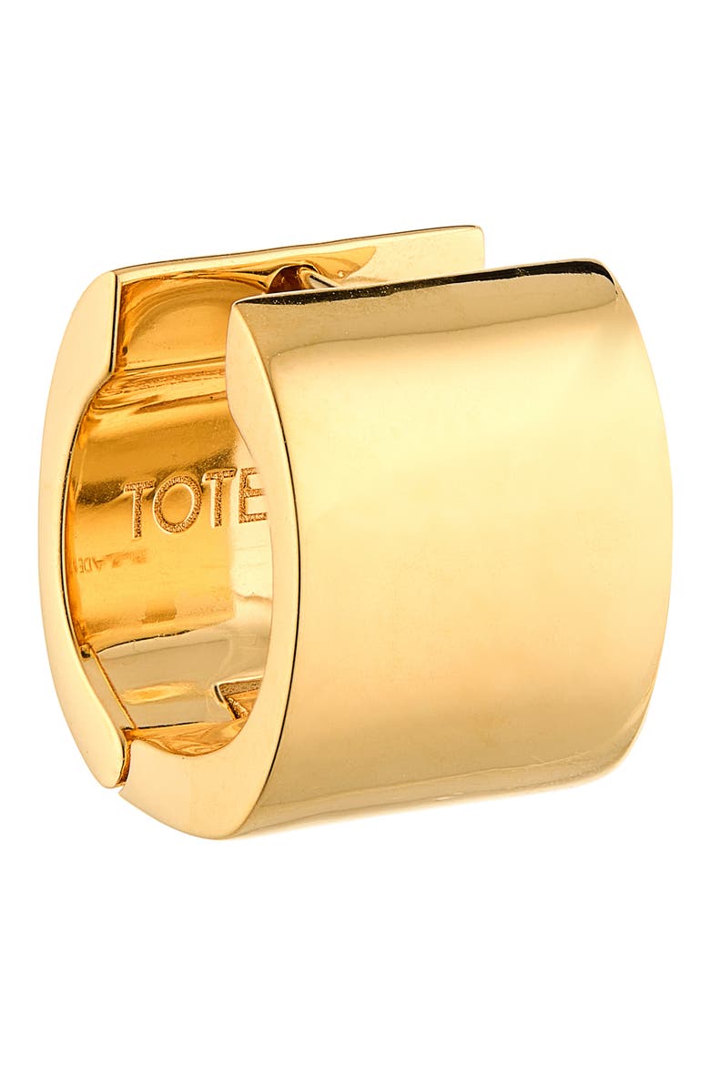 Petite Signature Hoop Earrings, Alternate, color, GOLD