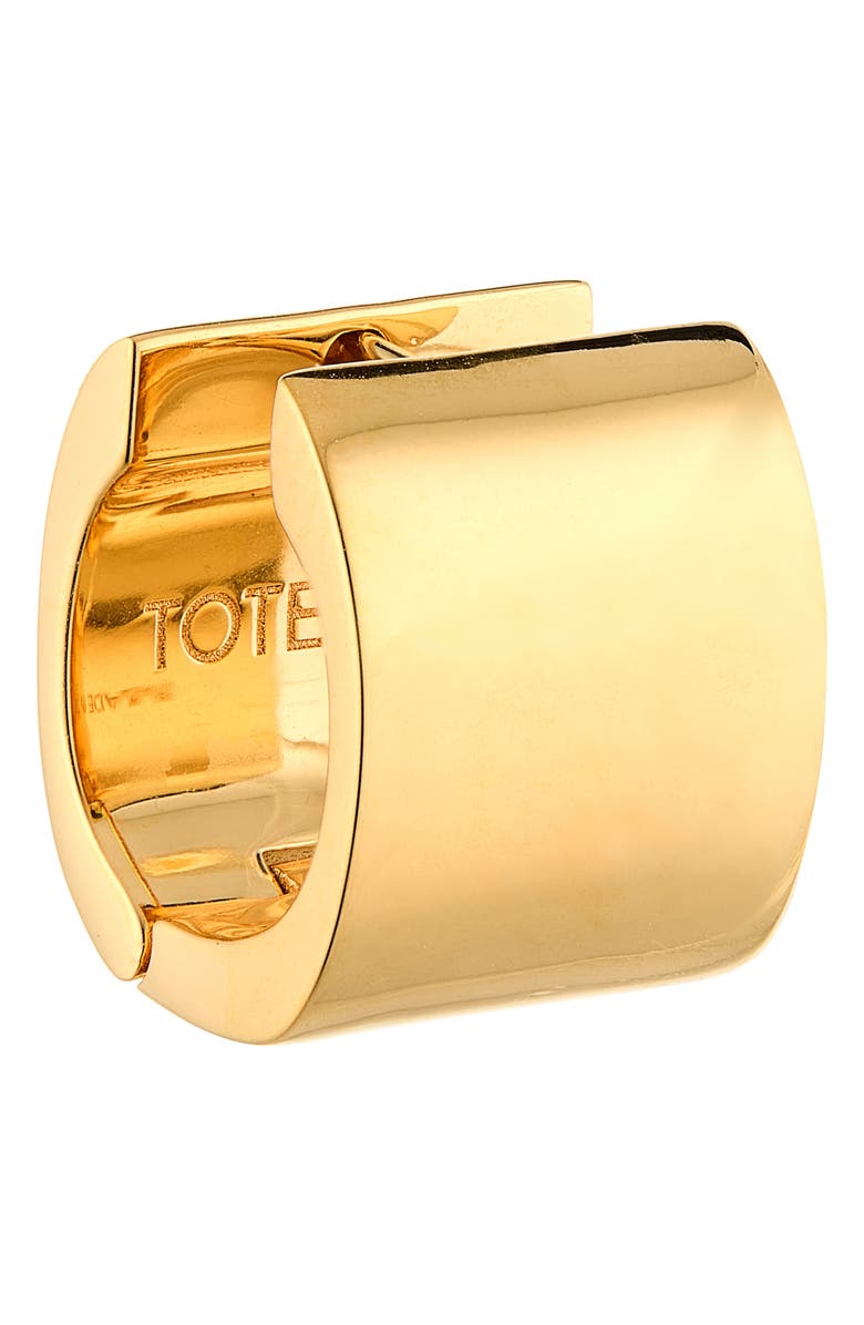 TOTEME Petite Signature Hoop Earrings, Alternate, color, Gold