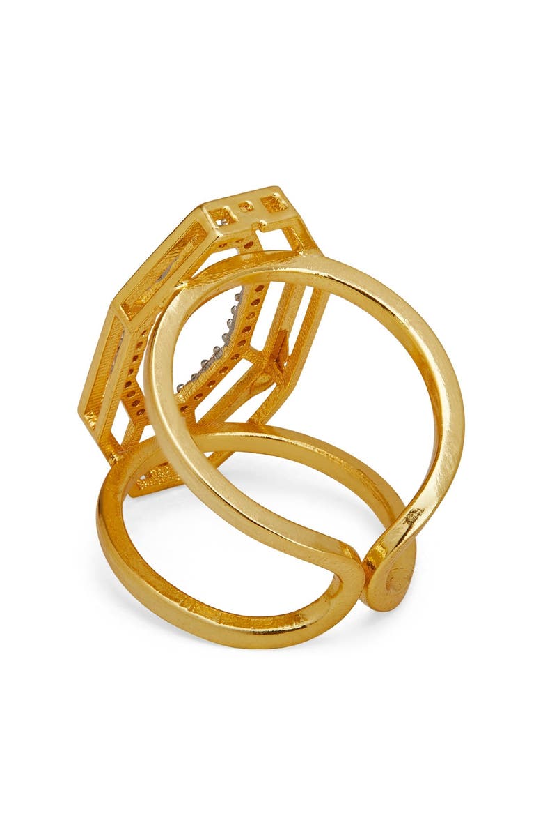 Dhwani Bhansal SYRA RING, Alternate, color, Gold Plated