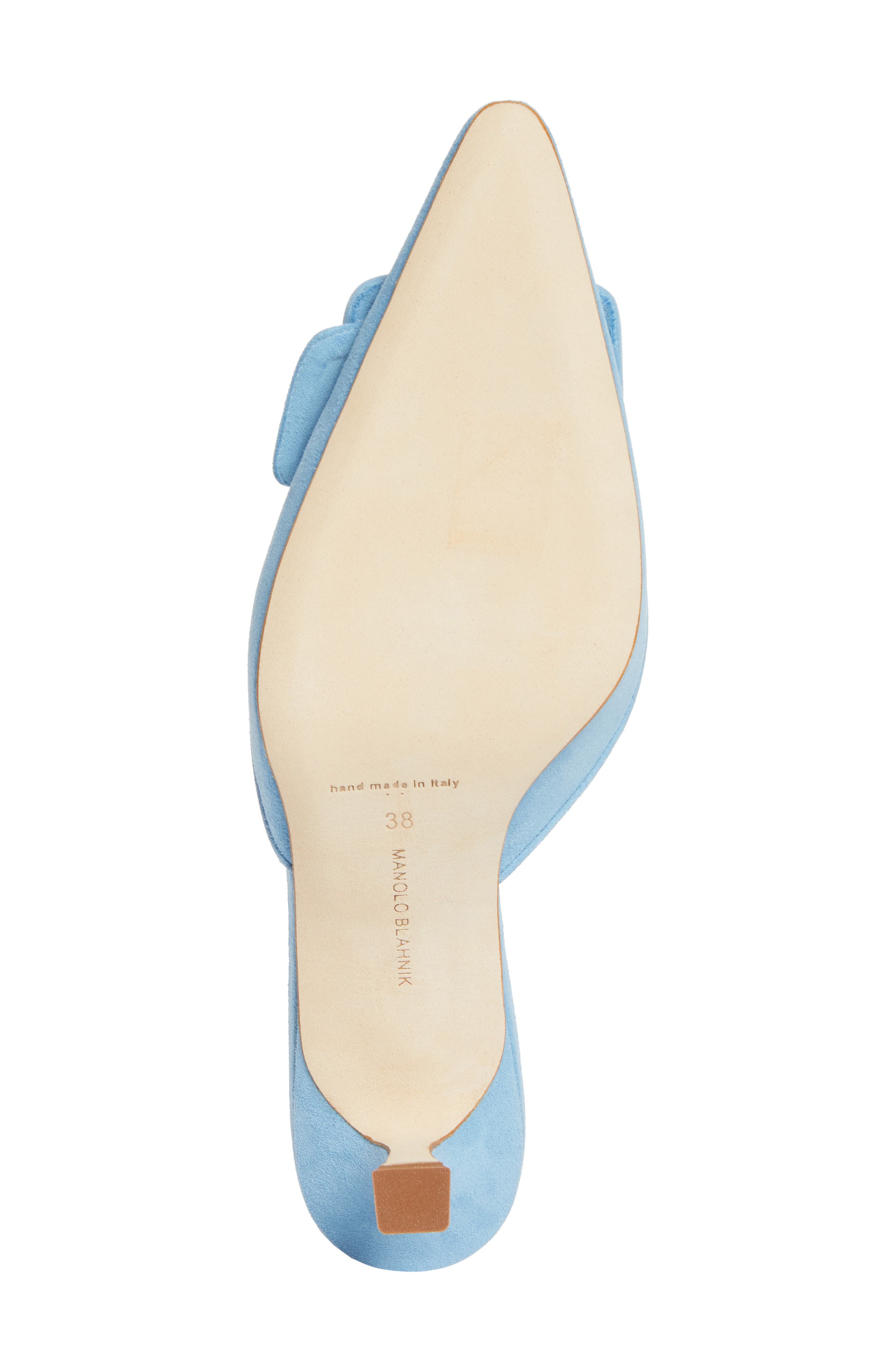 Manolo Blahnik Maysale Buckle Pointed Toe Mule, Alternate, color, 