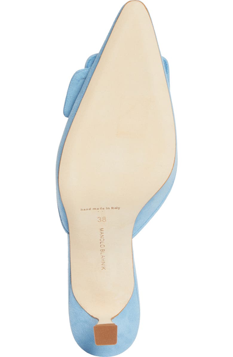 Manolo Blahnik Maysale Buckle Pointed Toe Mule, Alternate, color,