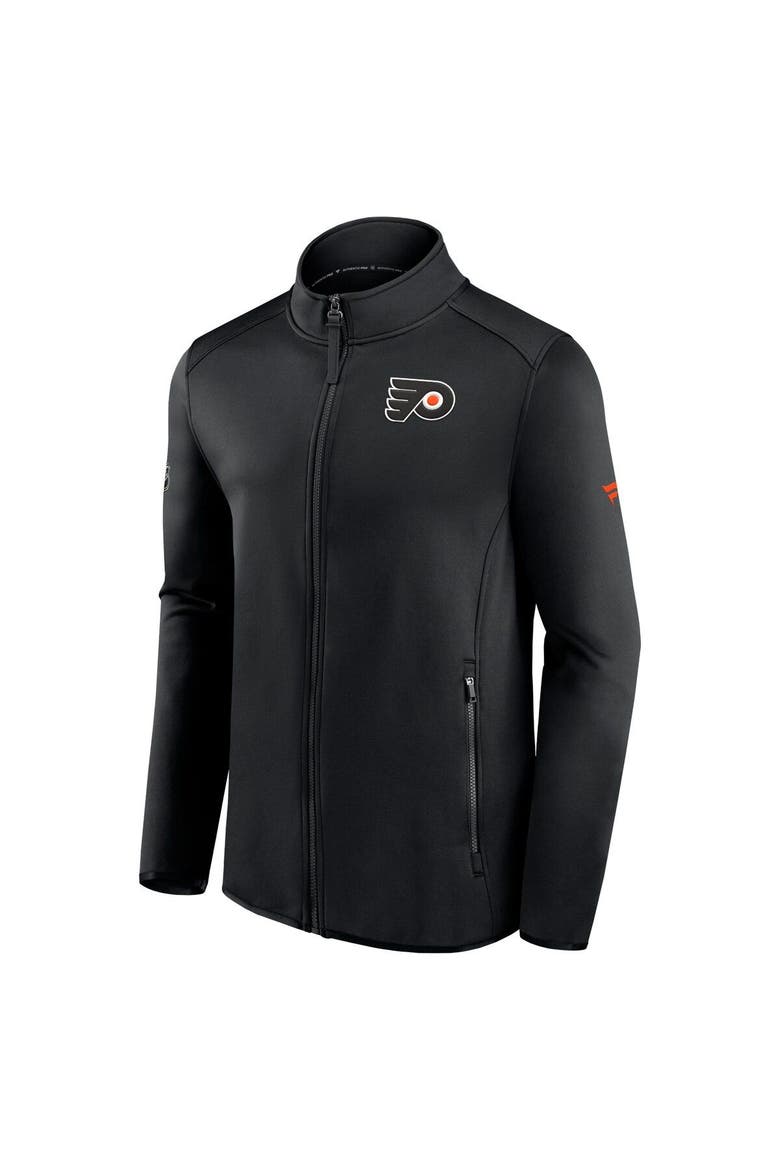 Men's Fanatics Branded Black Philadelphia Flyers Authentic Pro Rink Fleece Full-Zip Jacket, Alternate, color, Black