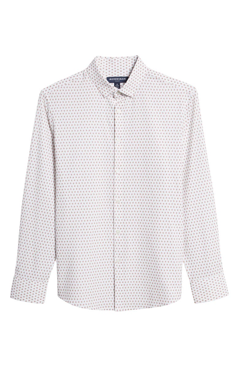 Mizzen+Main Men's Leeward Floral Stretch No-Tuck Button-Up Shirt, Alternate, color, 