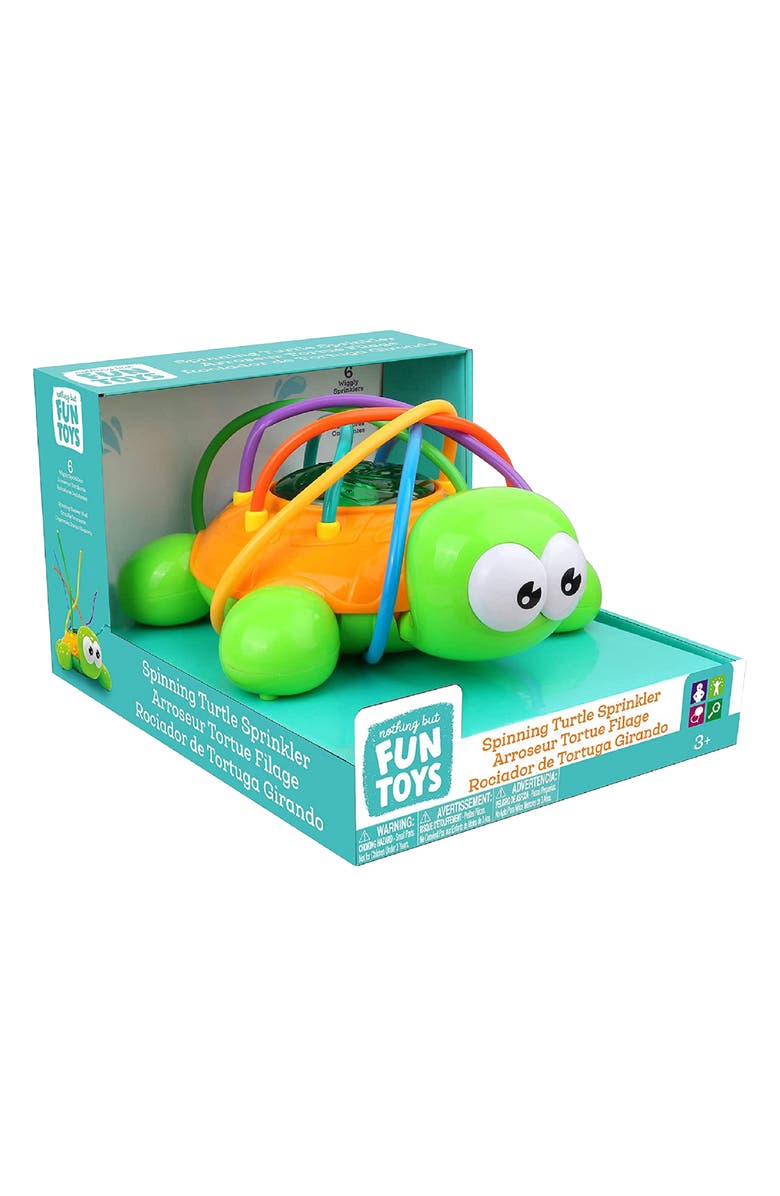 NOTHING BUT FUN Spinning Turtle Sprinkler Toy, Main, color, 
