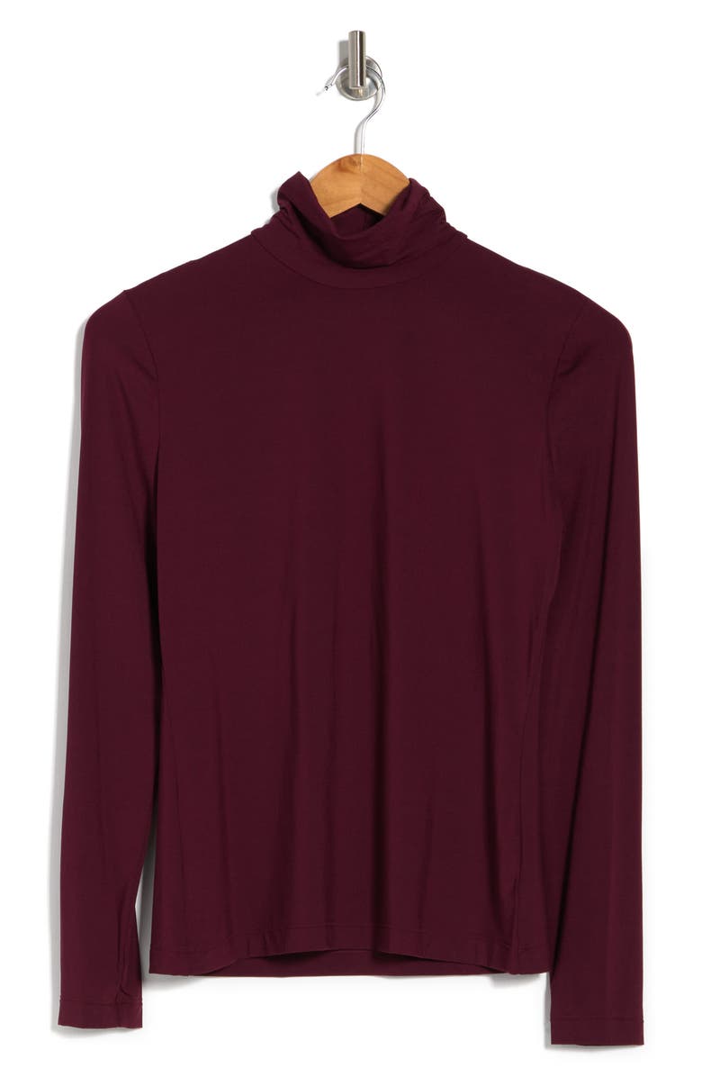 St. John Collection Nuda Jersey Turtleneck Top, Alternate, color,