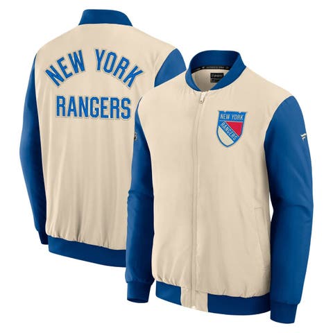 Men
s Fanatics Natural New York Rangers 2026 NHL Winter Classic Authentic Pro Full-Zip Bomber Jacket