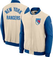FANATICS Men's Fanatics Natural New York Rangers 2026 NHL Winter Classic Authentic Pro Full-Zip Bomber Jacket