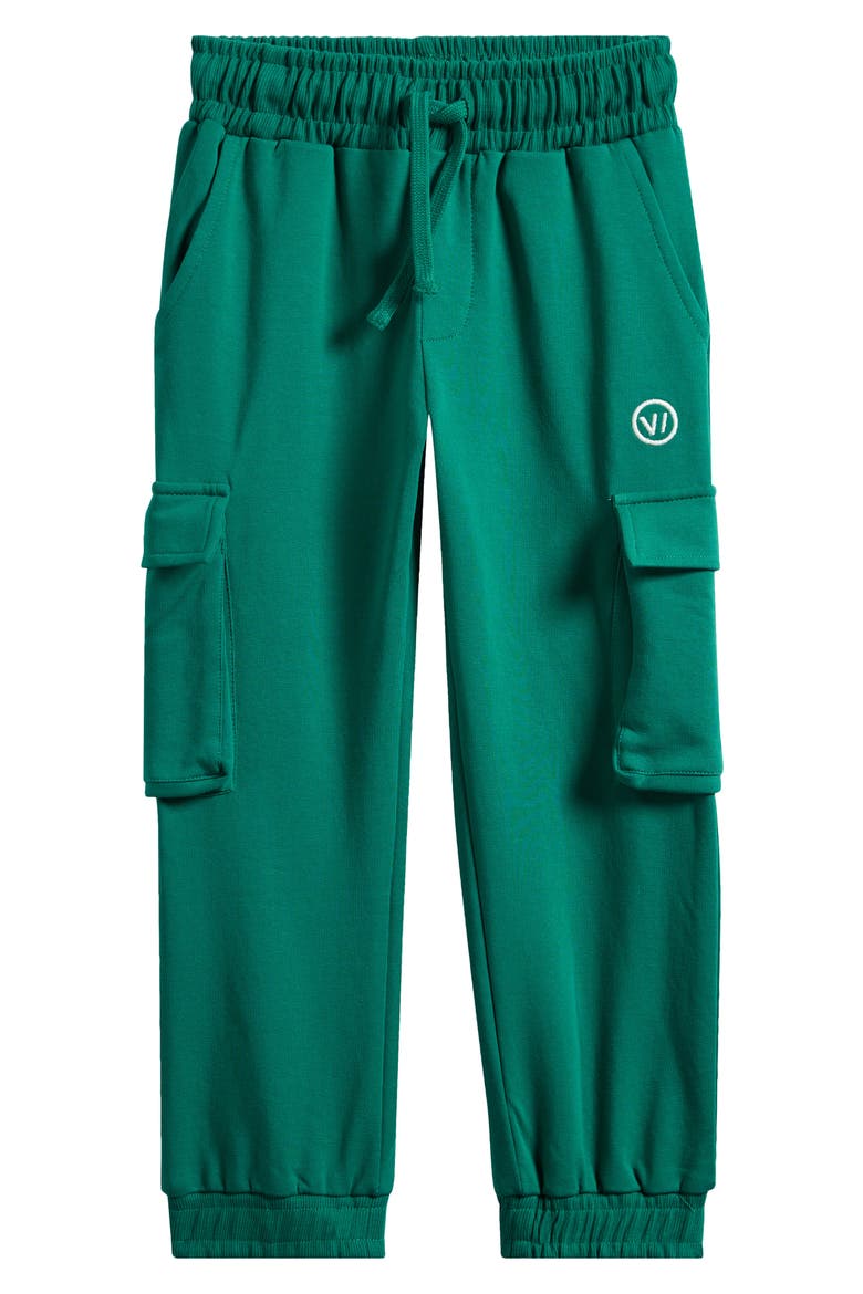 Kids' Re:Name Cargo Sweatpants, Main, color, ALPINE GREEN