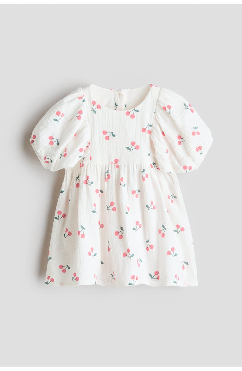 H&M Cotton Muslin Dress, Main, color, 