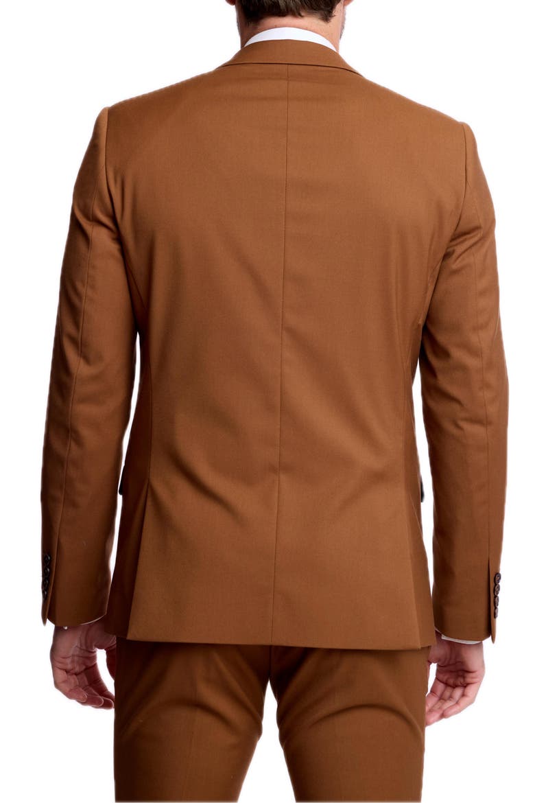 Ashton Slim Fit Peak Lapel Suit Jacket, Alternate, color, PECAN