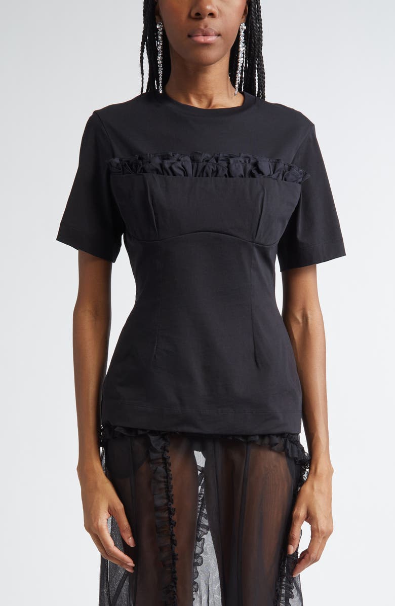 Simone Rocha Balconette Bust T-Shirt, Main, color, 