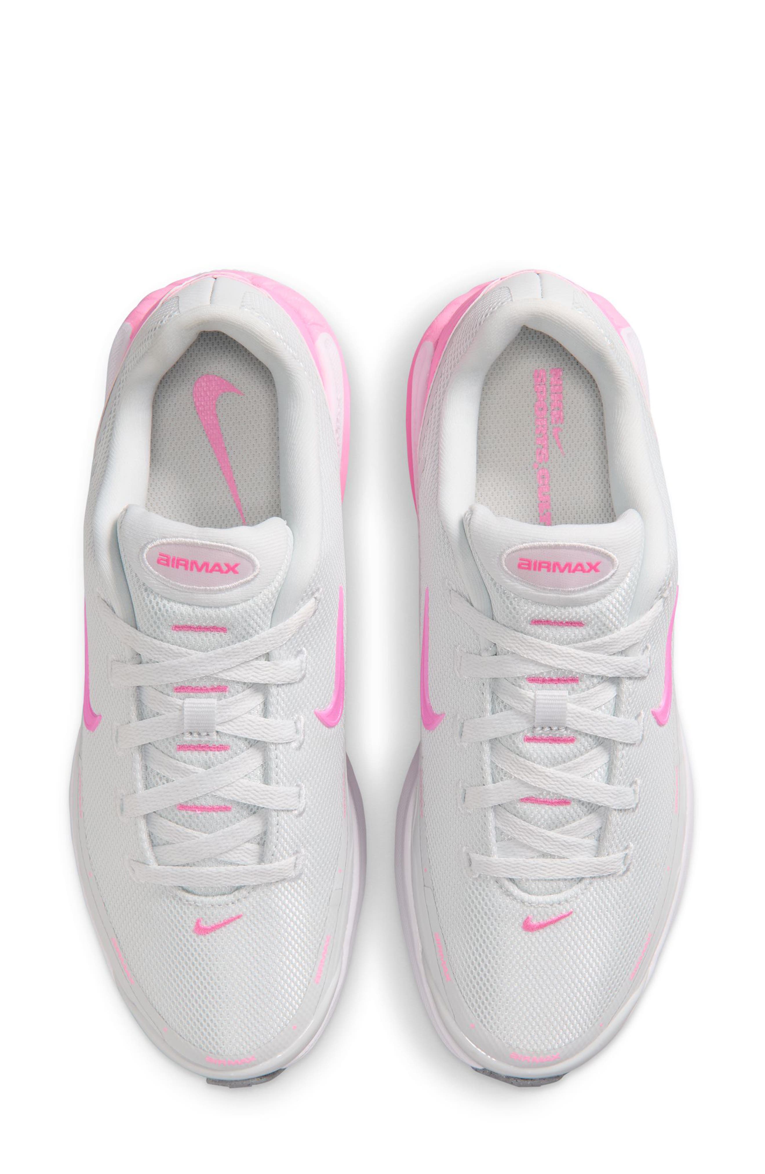 Air Max Bia Sneaker, Alternate, color, OFF WHITE/ PINK SPELL-WHITE
