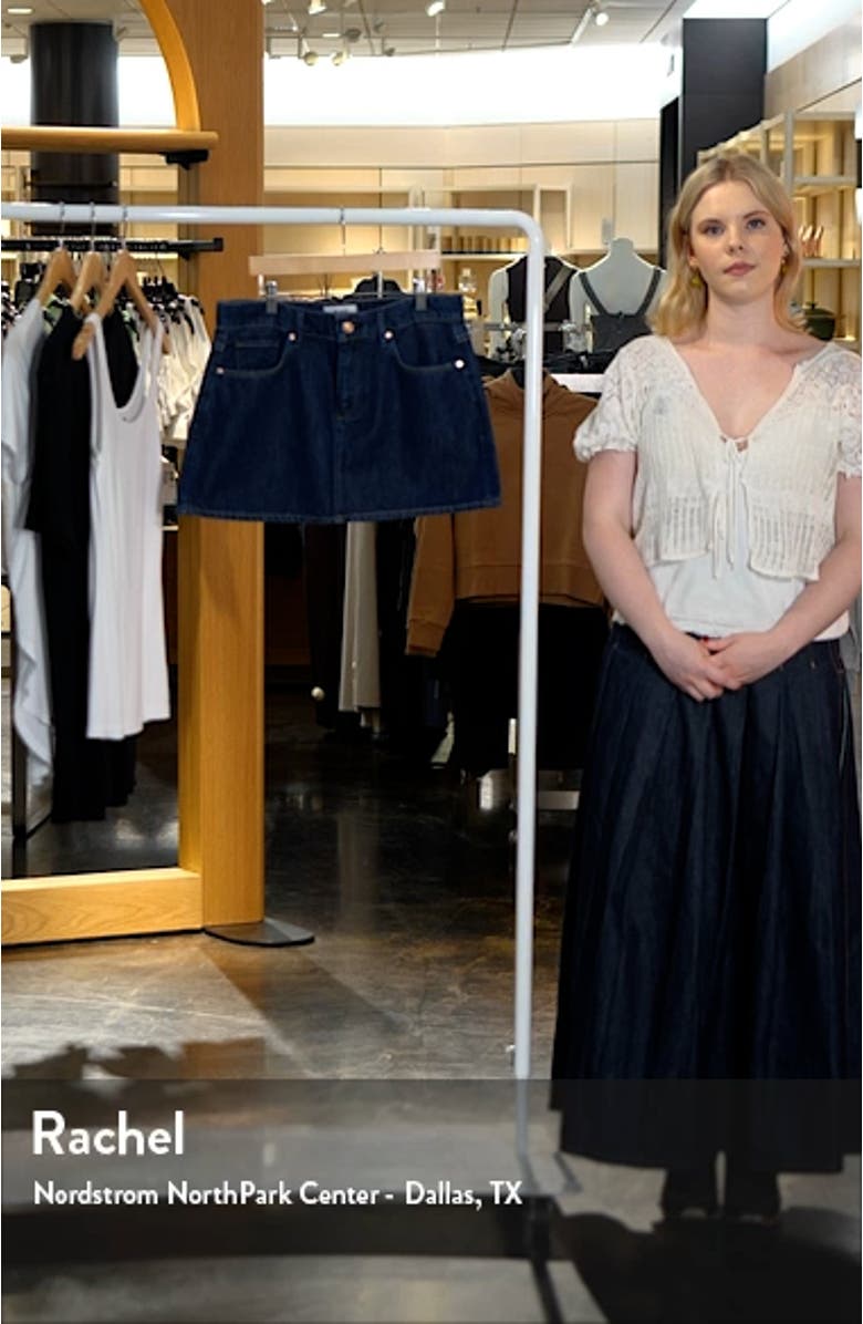 Ryder Denim Miniskirt, sales video thumbnail