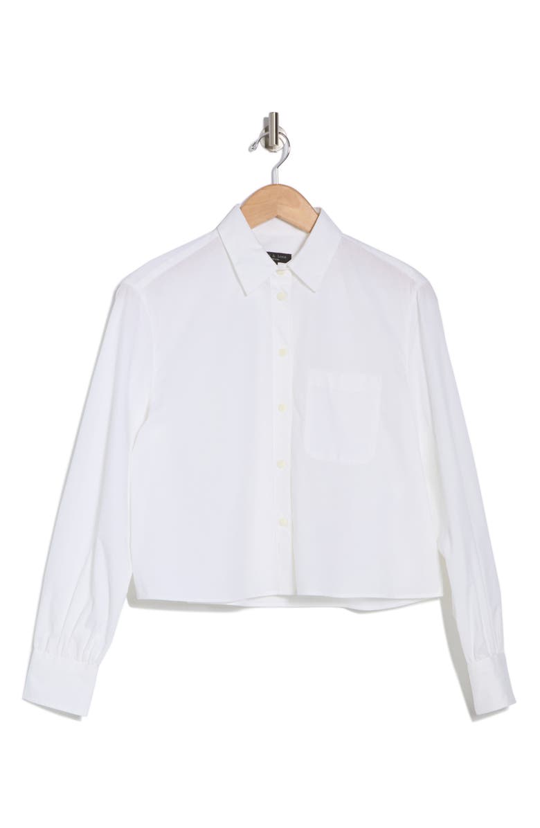 rag & bone Max Long Sleeve Crop Button-Up Shirt, Alternate, color,