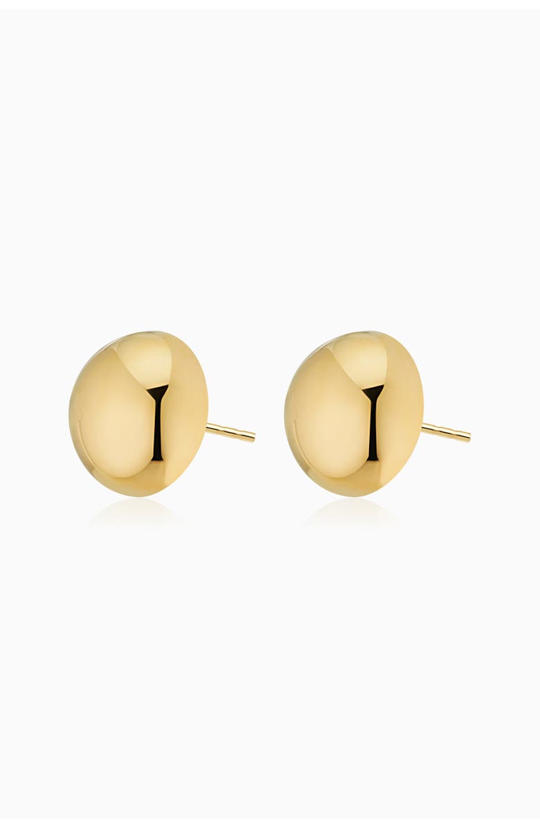 Oradina 14K Yellow Gold Buttoned Up Large Studs, Alternate, color, Yellow Gold