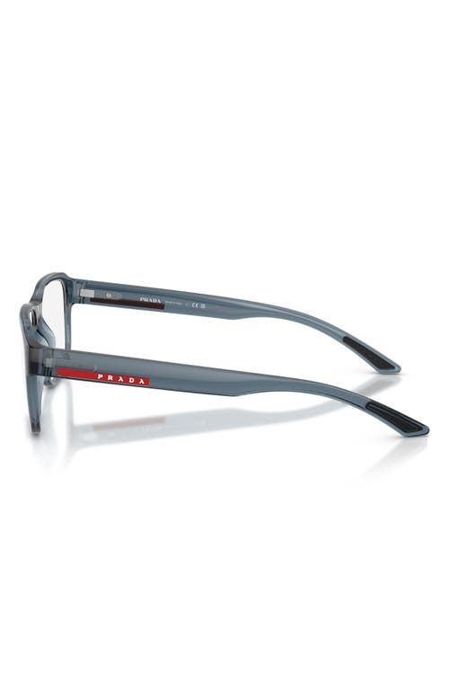Prada Linea Rossa 52mm Irregular Optical Glasses In Blue