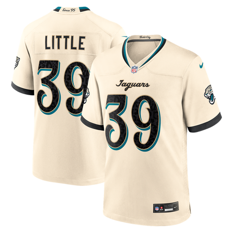 Men's Nike Cam Little Natural Jacksonville Jaguars 2026 Rivalries Collection Game Jersey