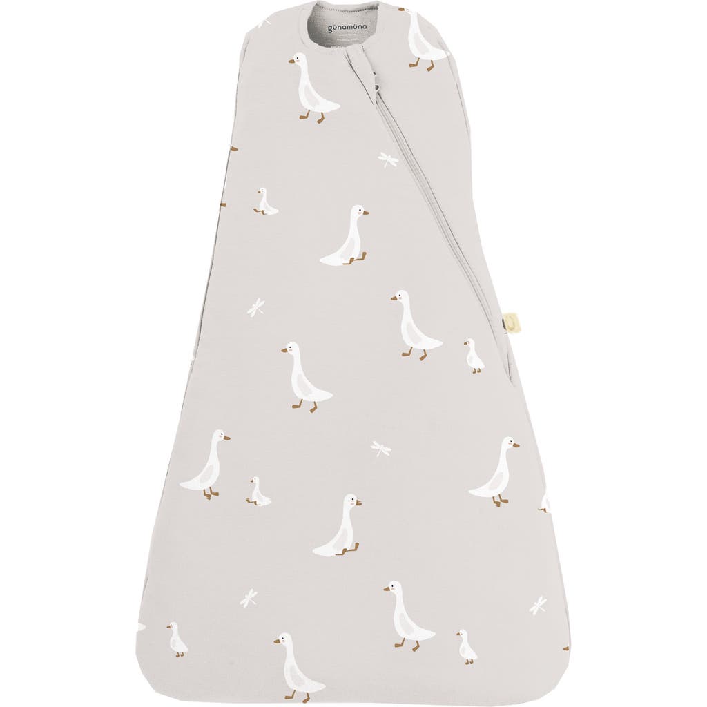 Gunamuna Swaddle Sleep Bag, 1.0 Tog In Gray