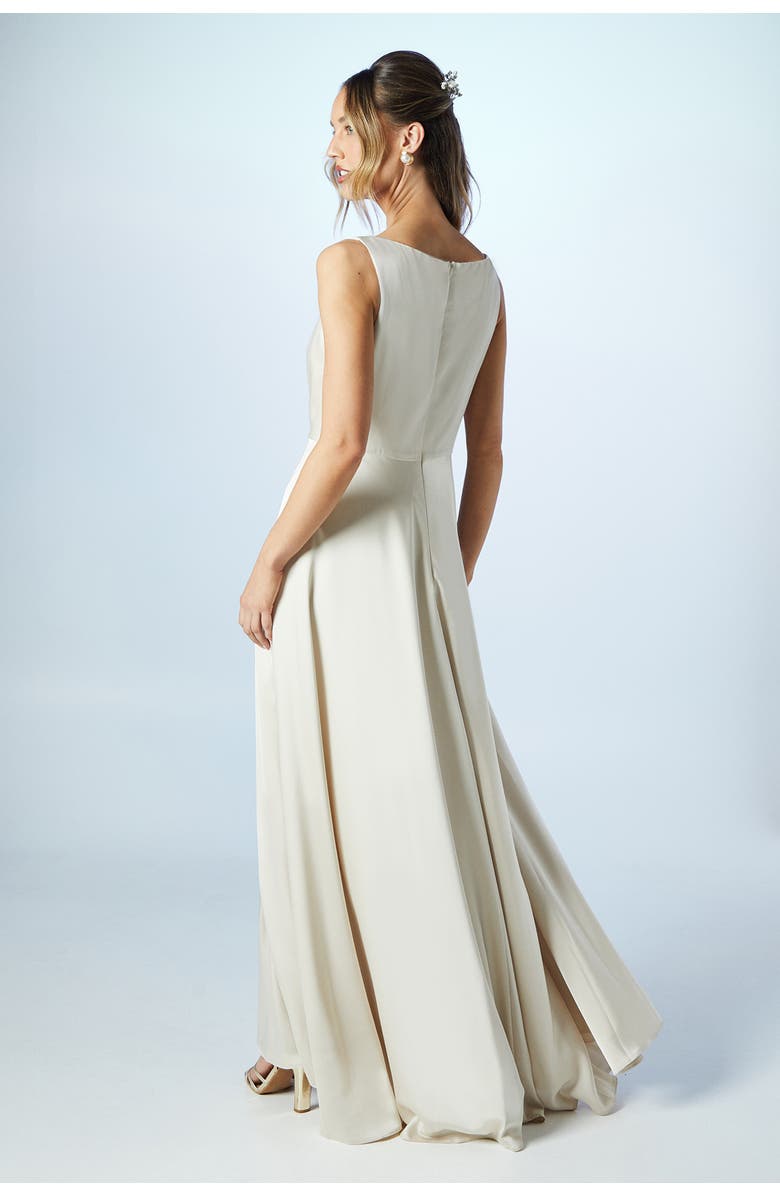 Coast Sleeveless Cowl Neck Bridesmaid Dress, Alternate, color, Champagne