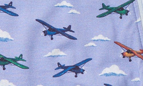 Hatley Mini Airplanes Footie In Cerulean