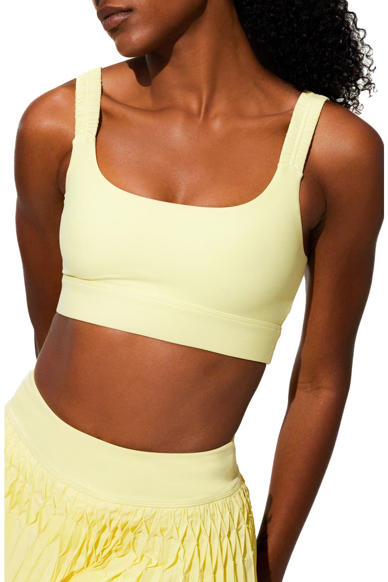 Kudos Sports Bra, Main, color, LEMON