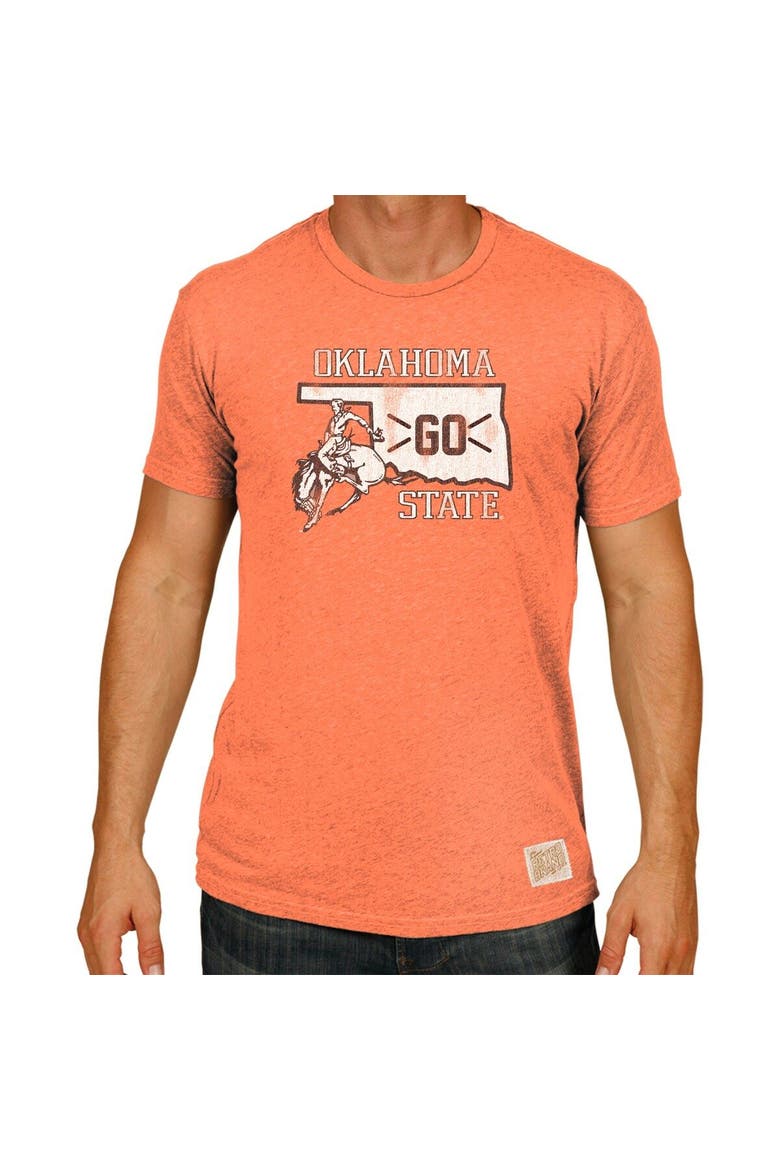 Men's Original Retro Brand Orange Oklahoma State Cowboys Big & Tall Mock Twist T-Shirt, Alternate, color, Orange