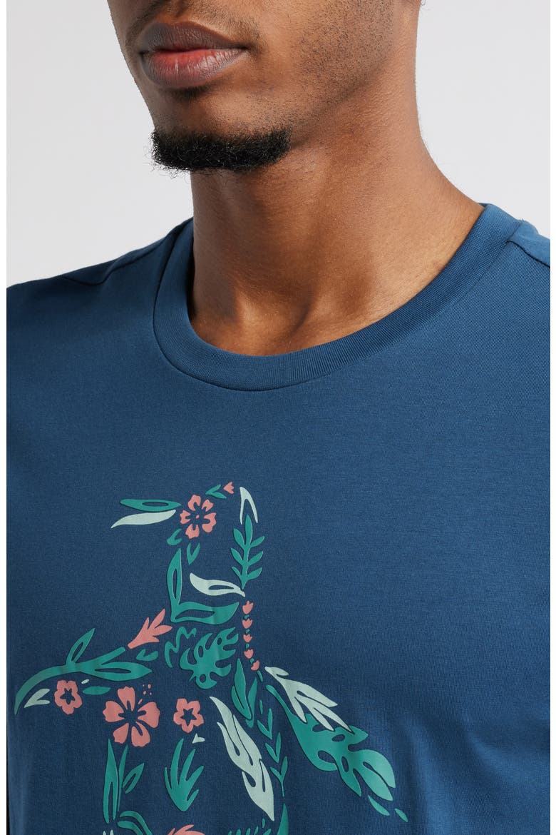 Floral Pete Organic Cotton Graphic T-Shirt, Alternate, color, BLUE WING TEAL