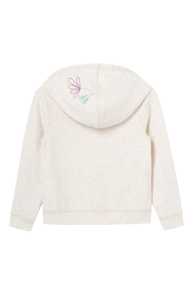 Peek Aren't You Curious Floral Embroidered Zip Hoodie, Alternate, color, 