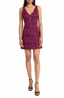 Donna Morgan Floral Jacquard Minidress