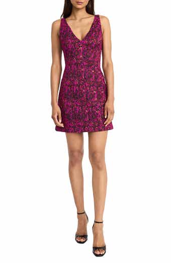 Donna Morgan Floral Jacquard Minidress