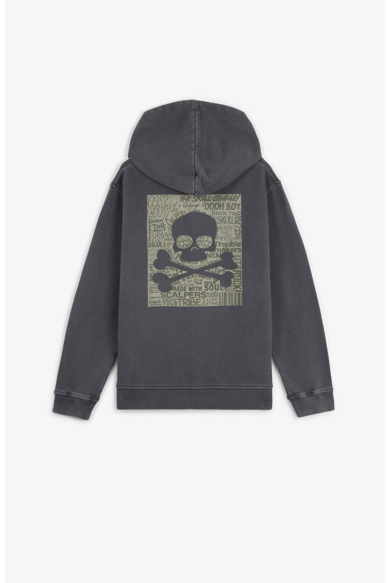 Typeskullhoodie Kids, Alternate, color, Navy