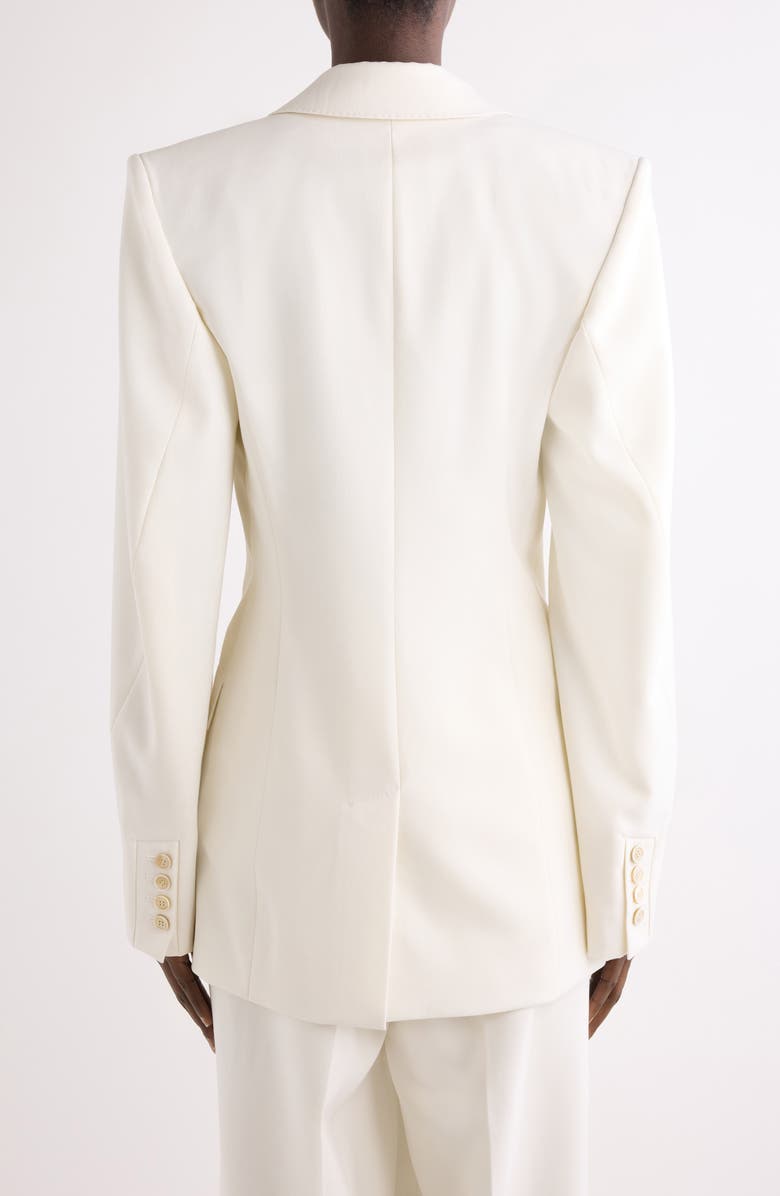 Givenchy Double Breasted Wool & Mohair Cady Jacket, Alternate, color, White
