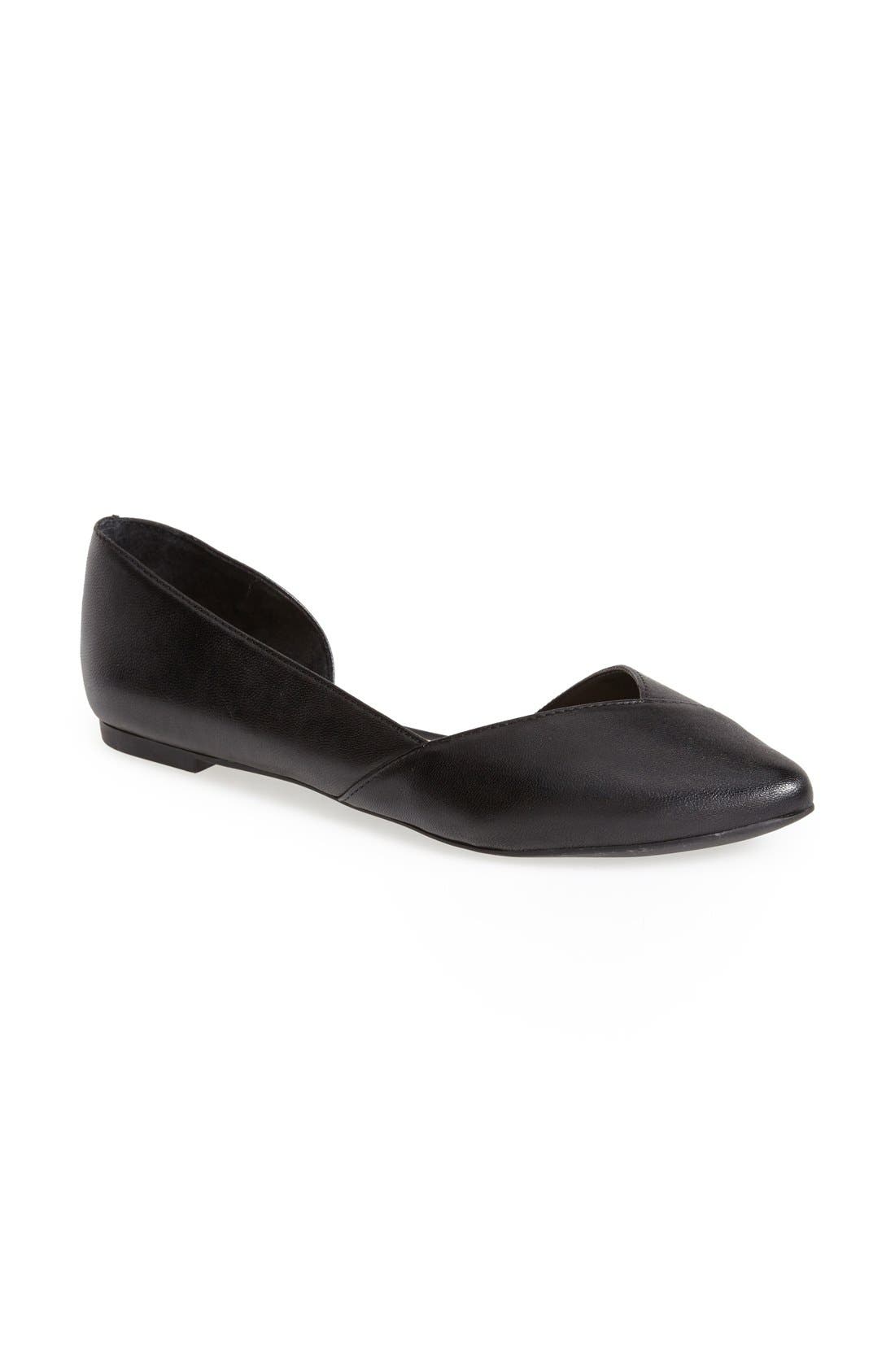 Sole Society 'Danielle' Pointy Toe Flat, Main, color, 