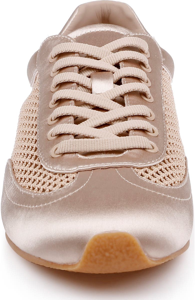 Jewel Badgley Mischka Inez Sneaker, Alternate, color, Nude/ Mesh