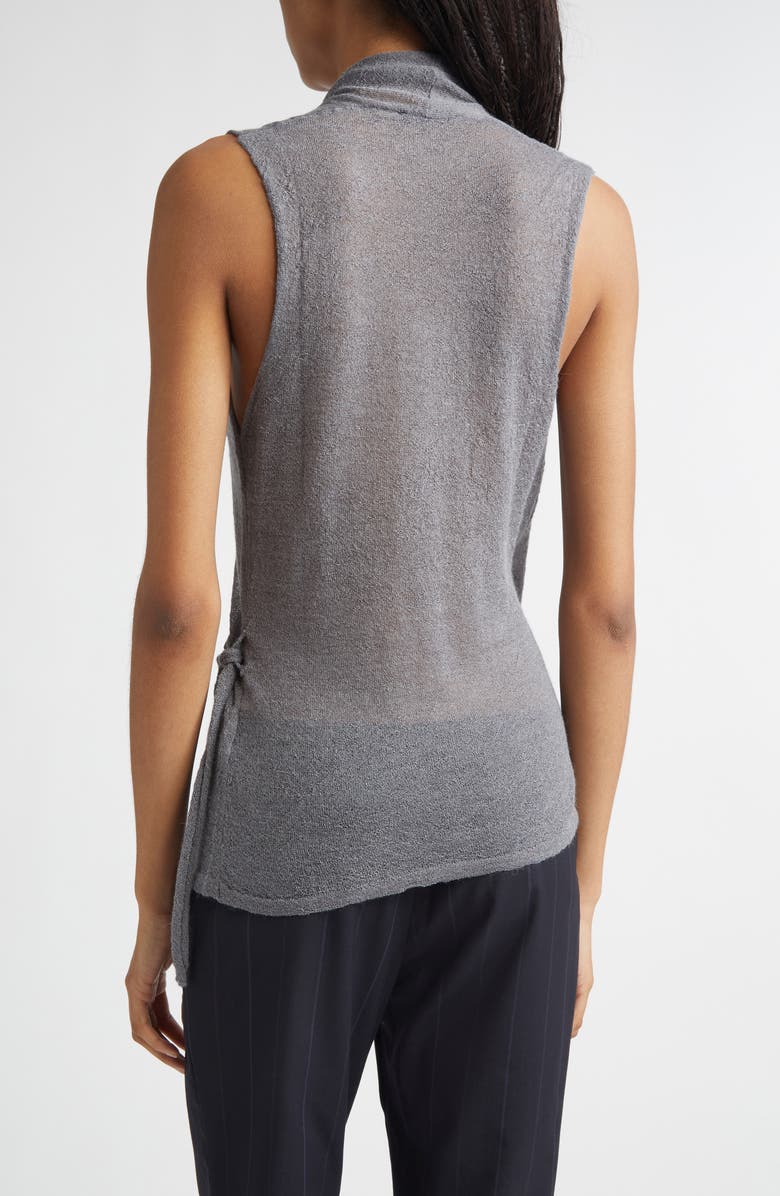 Paloma Wool Sans Baby Alpaca & Merino Wool Blend Wrap Top, Alternate, color, Grey