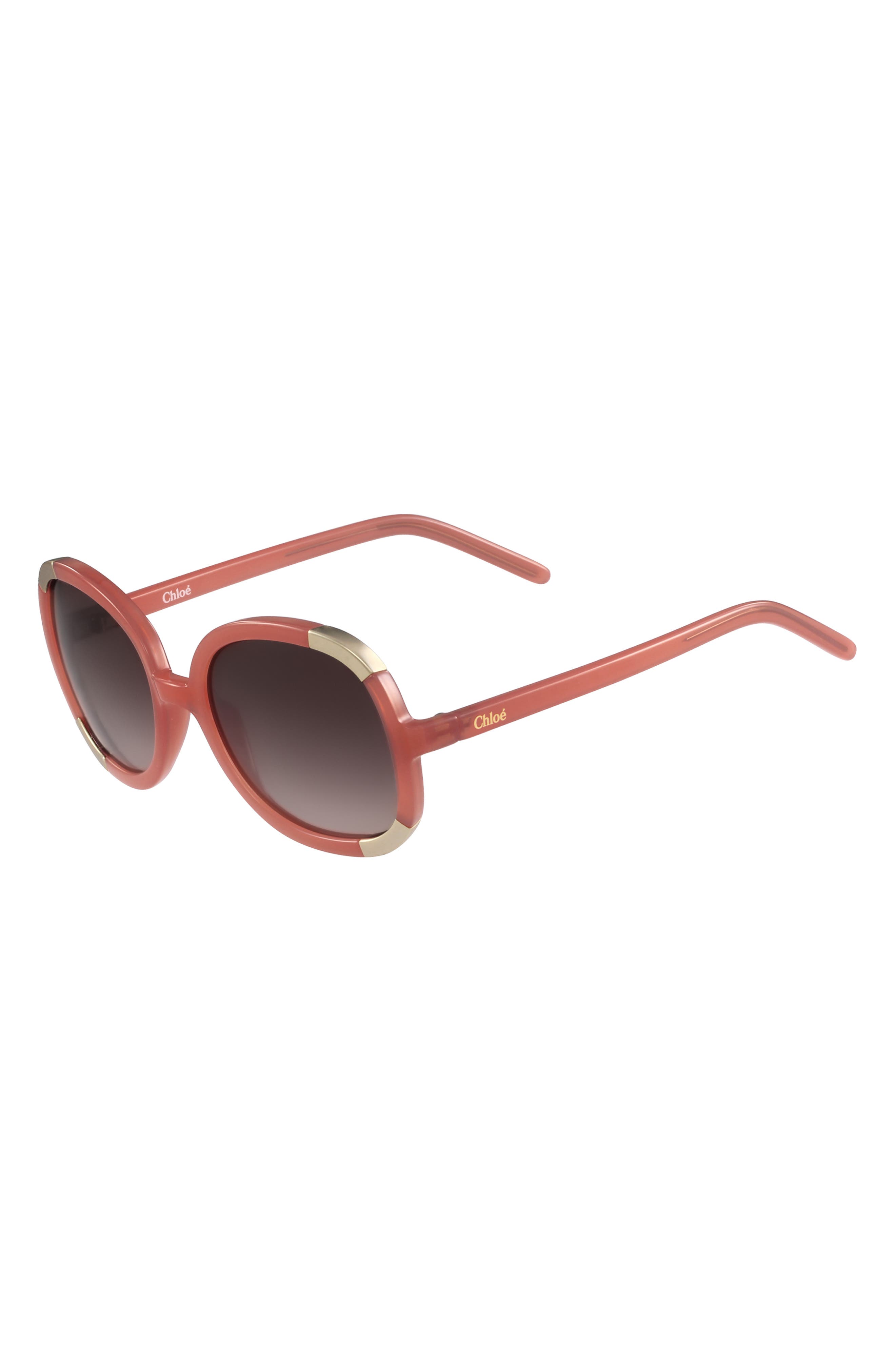 Chloé 51mm Oval Full Rim Sunglasses | Nordstromrack