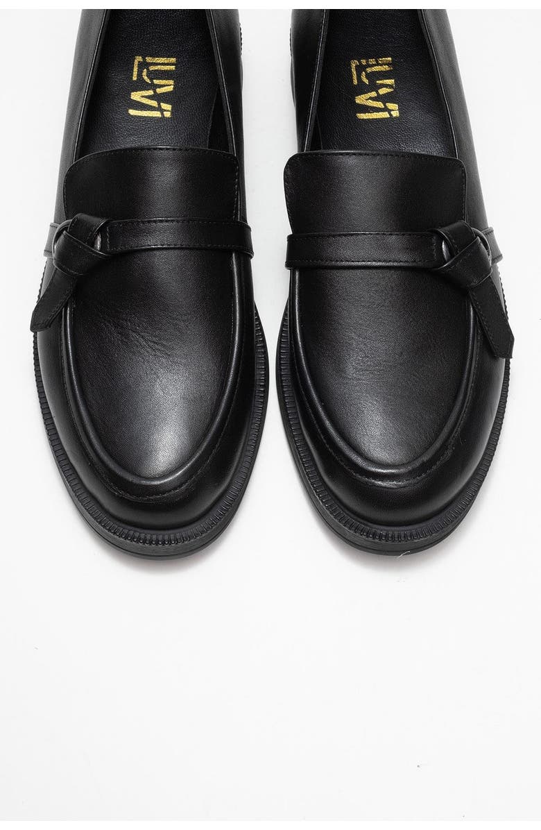 Forever & Always Shoes Galea Buckled Leather Loafers, Alternate, color, Black Leather