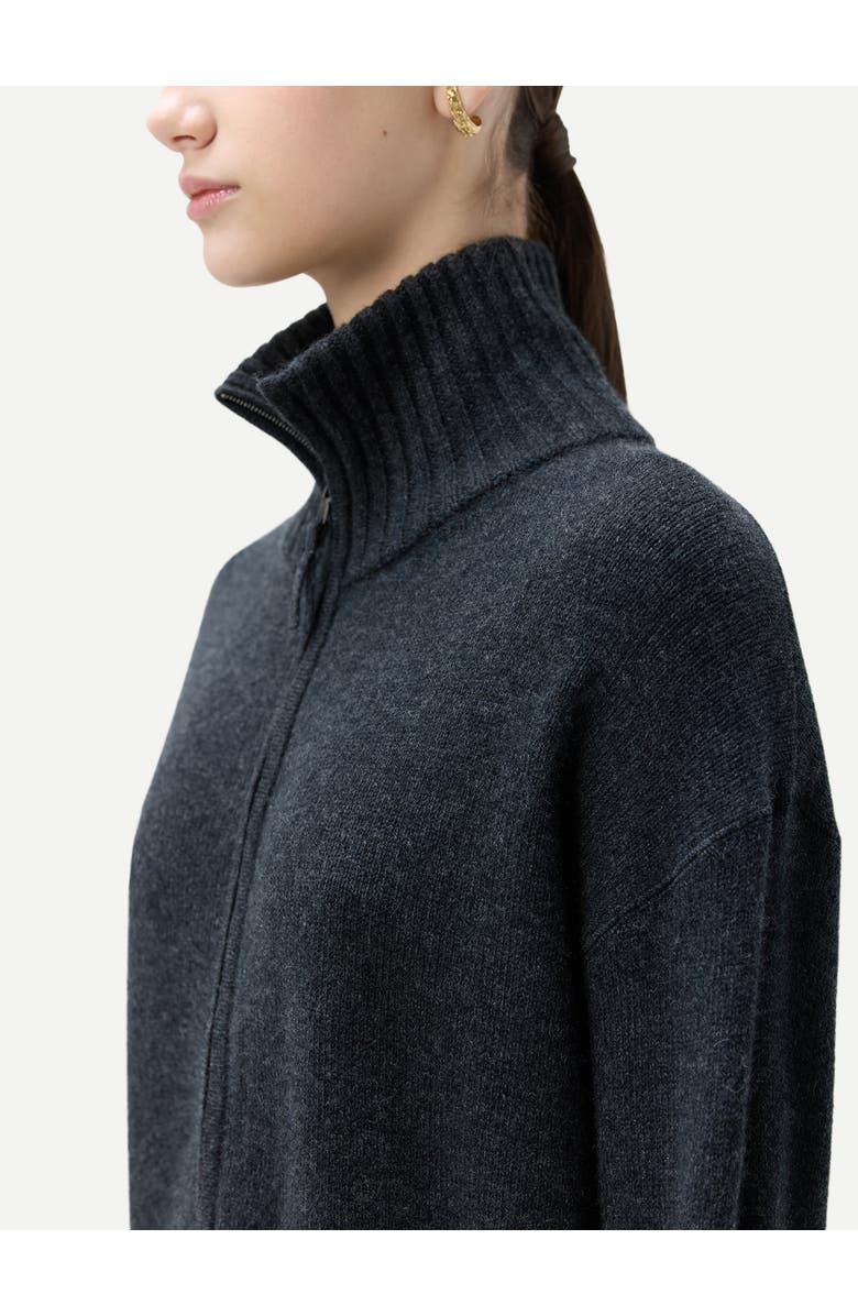 GOBI Mongolian Cashmere Cashmere Zip Cardigan, Alternate, color,