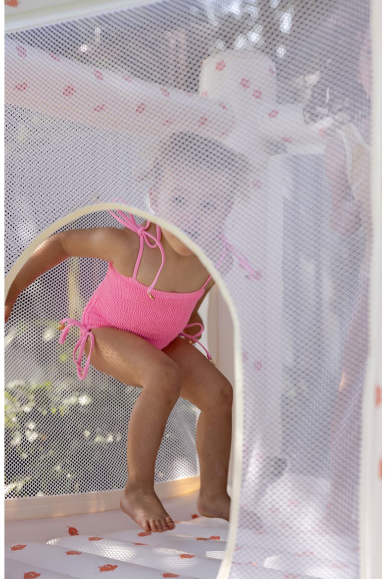 Poppy the Peach Inflatable Bounce House, Alternate, color, CREAM