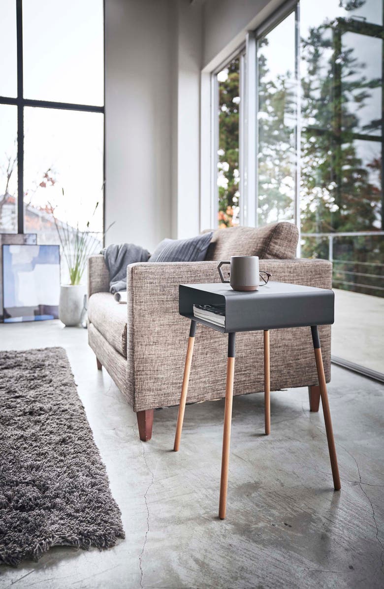 Yamazaki Steel Storage Side Table, Alternate, color,