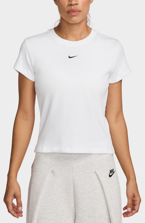 Sportswear Rib Cotton Blend T-Shirt