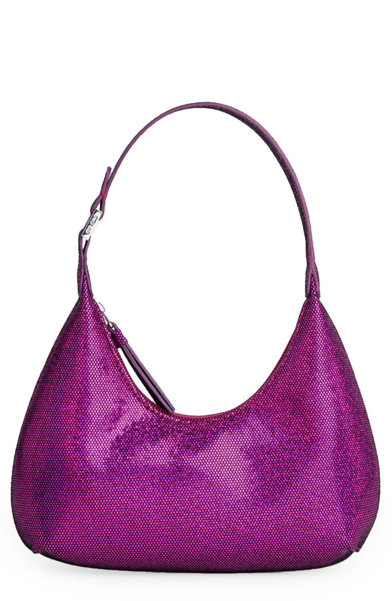 By Far Baby Amber Disco Leather Shoulder Bag, Main, color, 