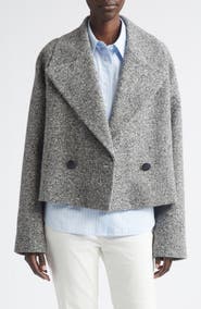 Lafayette 148 New York Wide Lapel Alpaca & Wool Blend Jacket