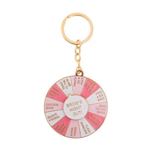 Jollity & Co Camp Bachelorette Keychain Spinner Game