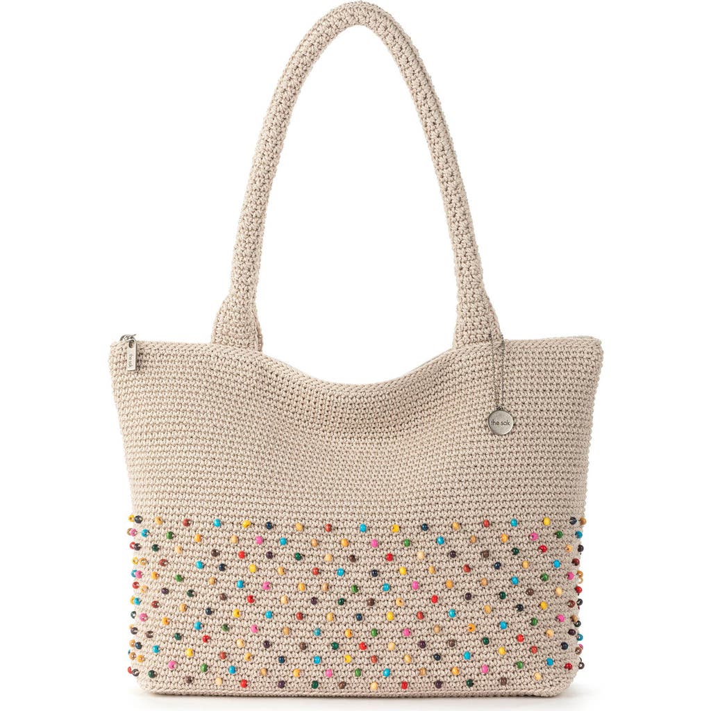 The Sak Crafted Classics Carryall Bag In Ecru Multi Beads