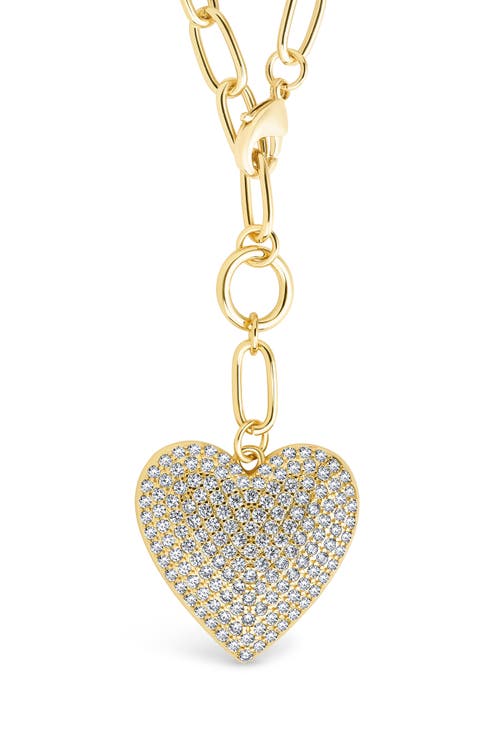Disco Heart Pendant Necklace