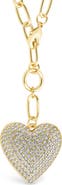 Sterling Forever Disco Heart Pendant Necklace