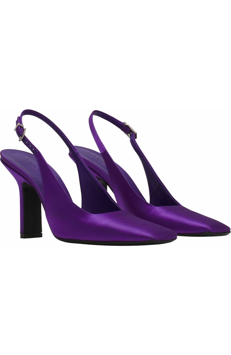 Lanvin Mesure Satin Pumps, Alternate, color,